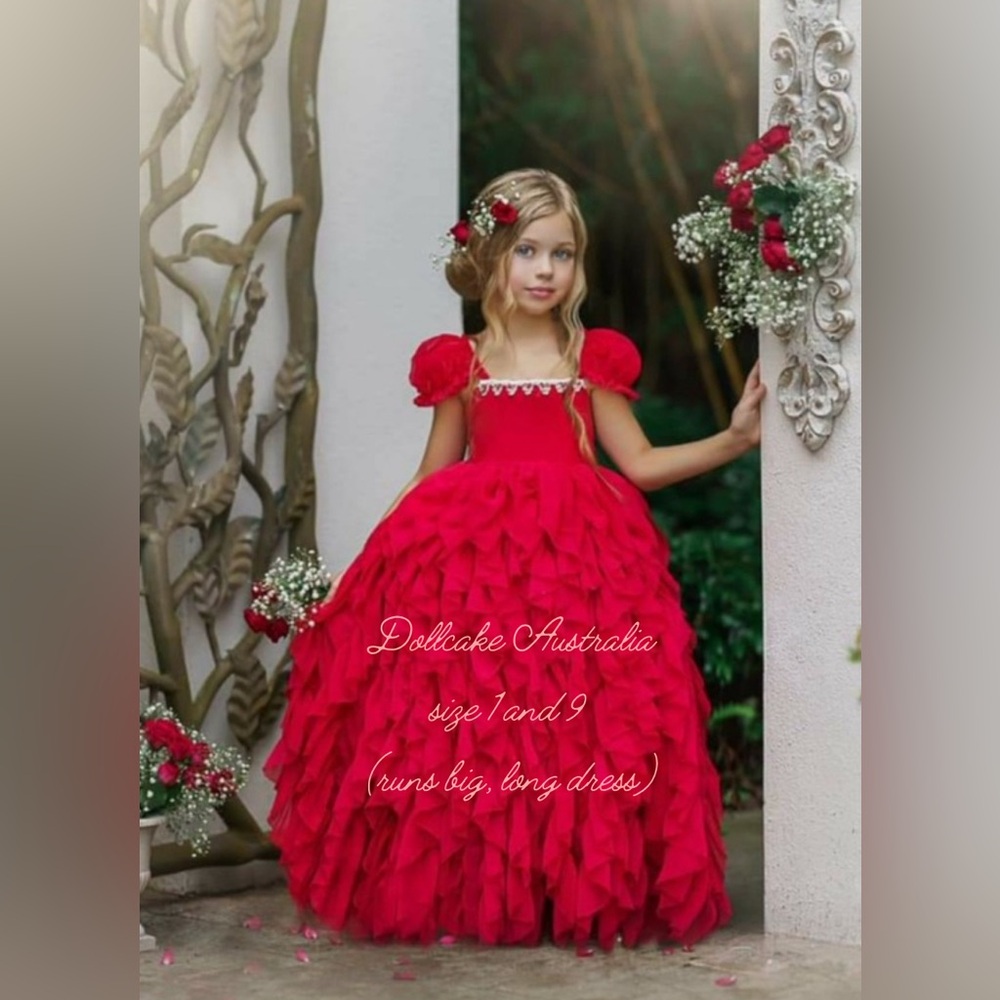 Dollcake Heart on Your Sleeve Frock/ Red Holiday dress